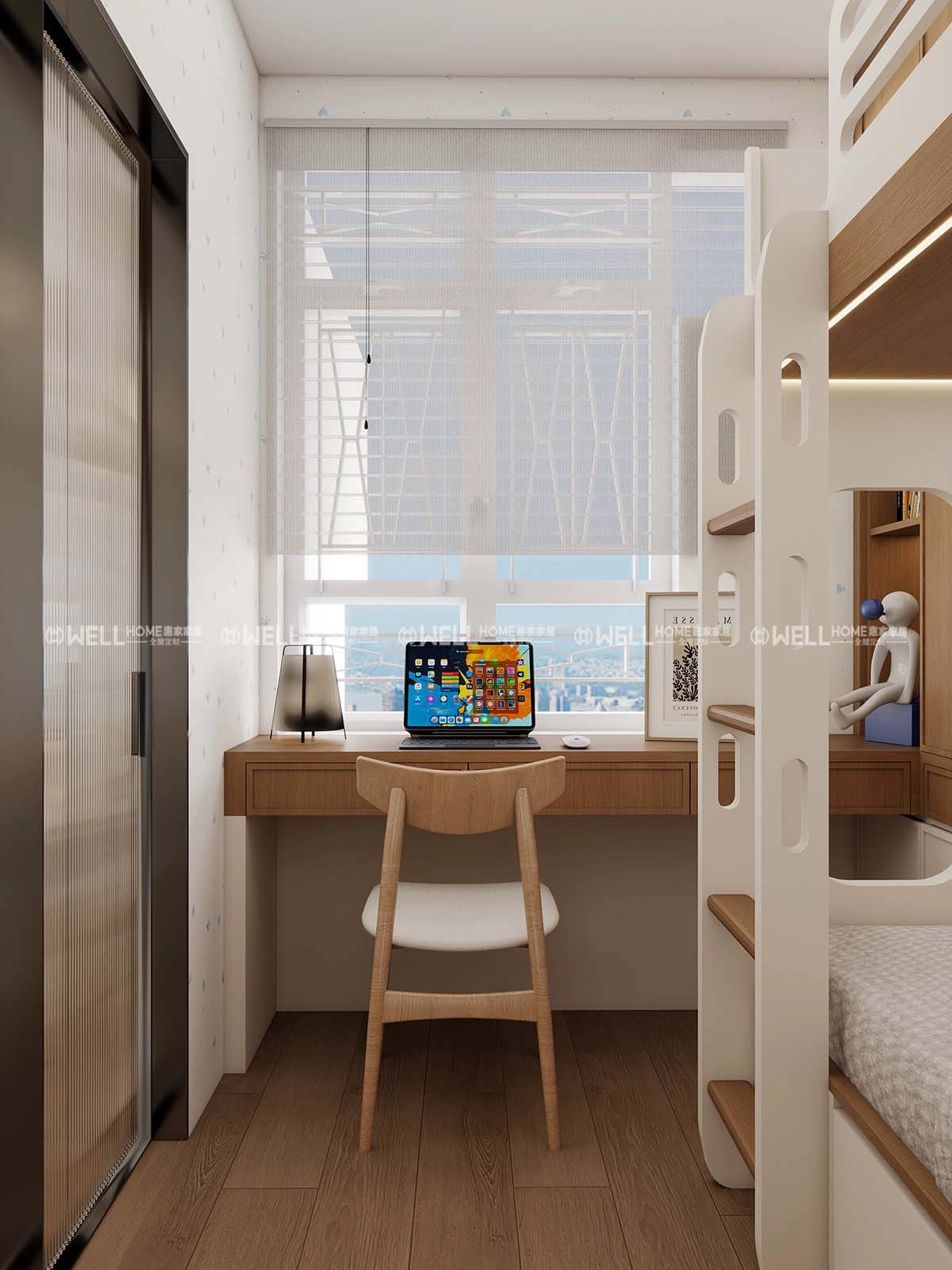 翔東邨 公屋原木簡約風4-5人單位設計案例