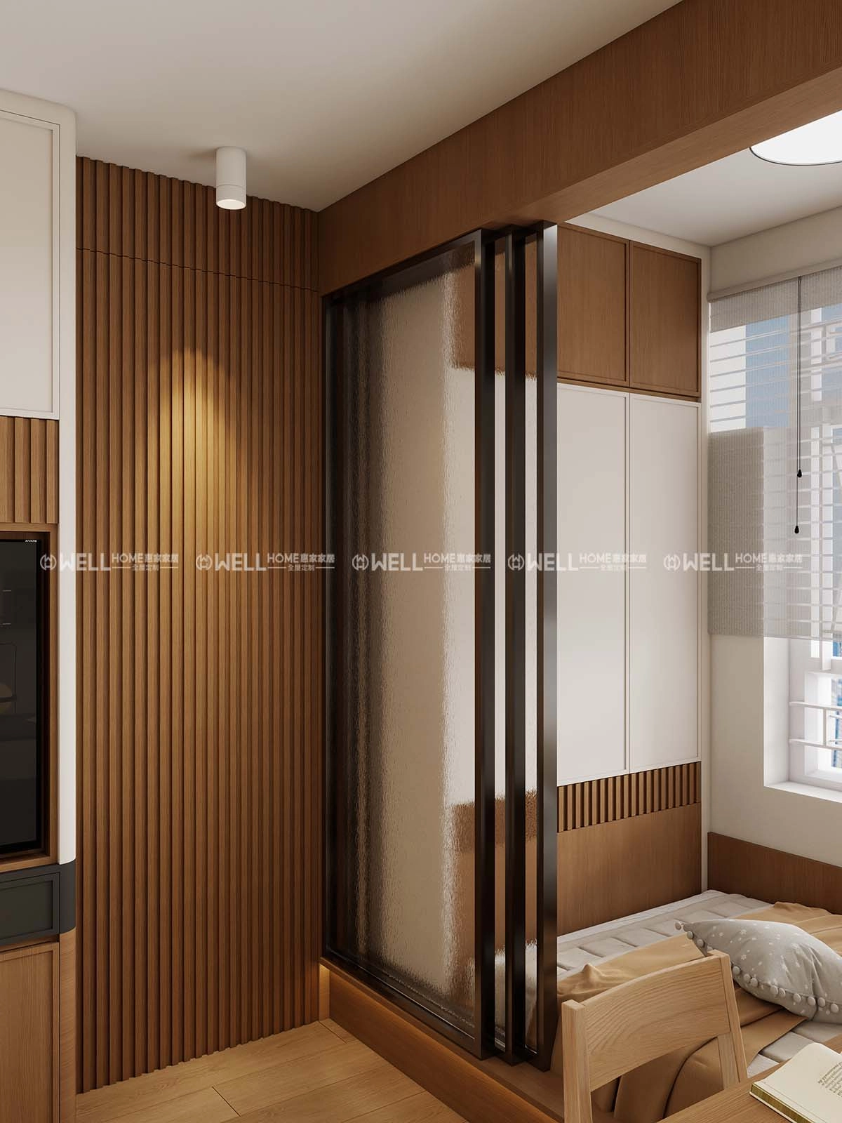 翔東邨 公屋原木簡約風4-5人單位設計案例