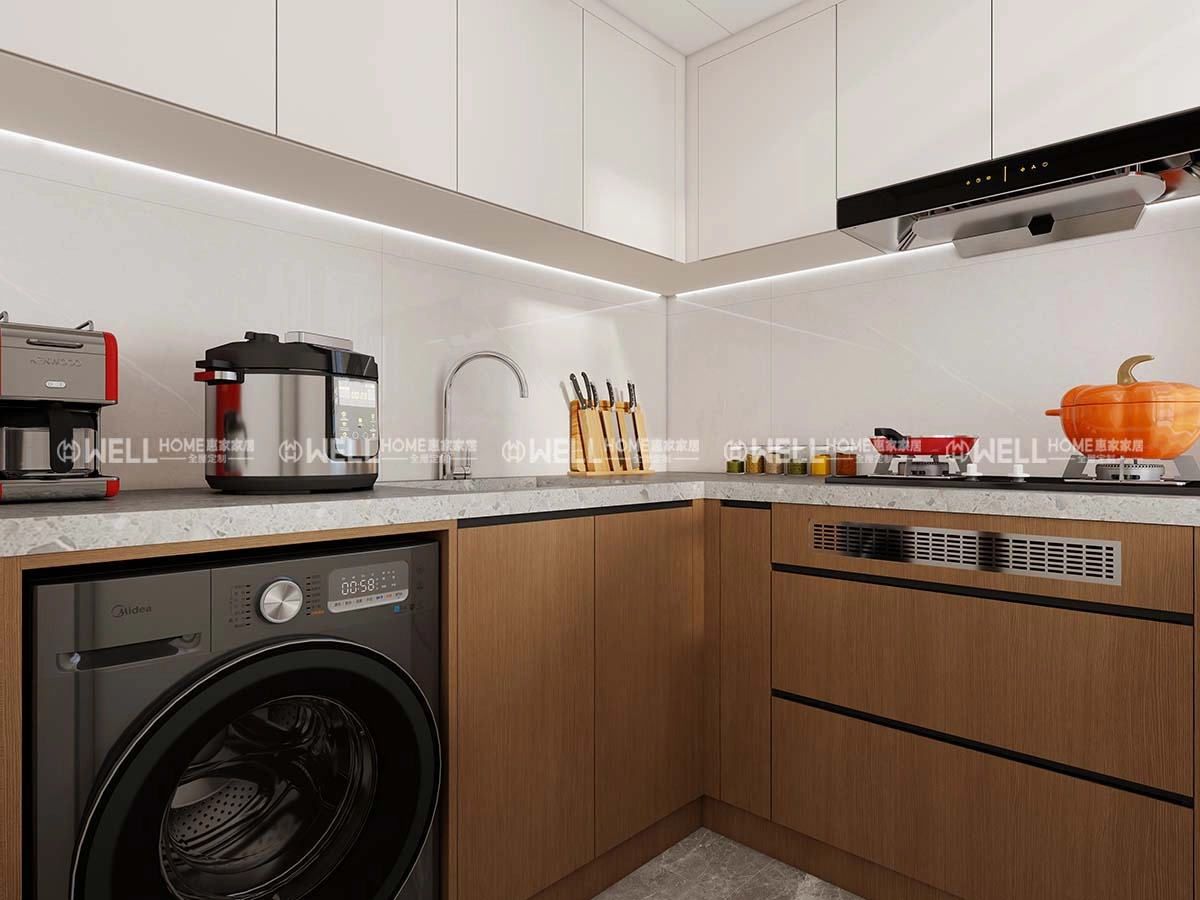 翔東邨 公屋原木簡約風4-5人單位設計案例