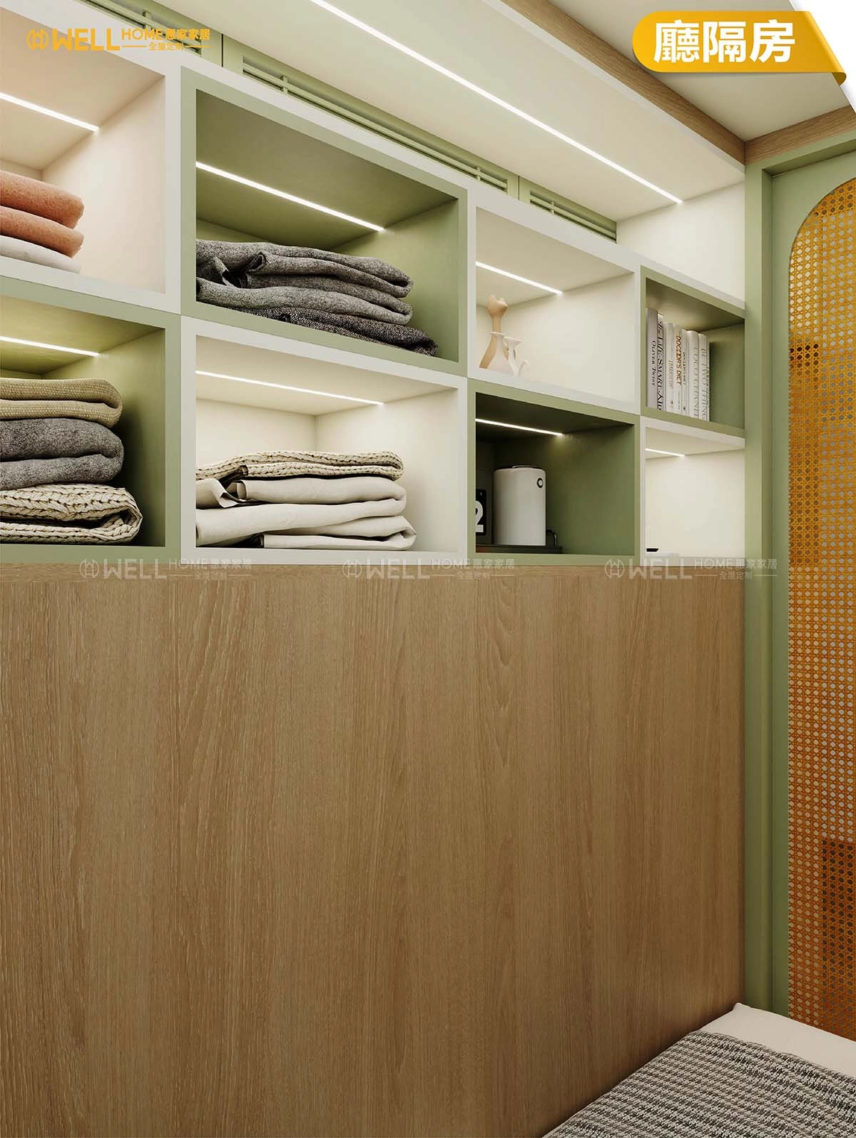 廳隔房 多功能玄關櫃間房二級地台床