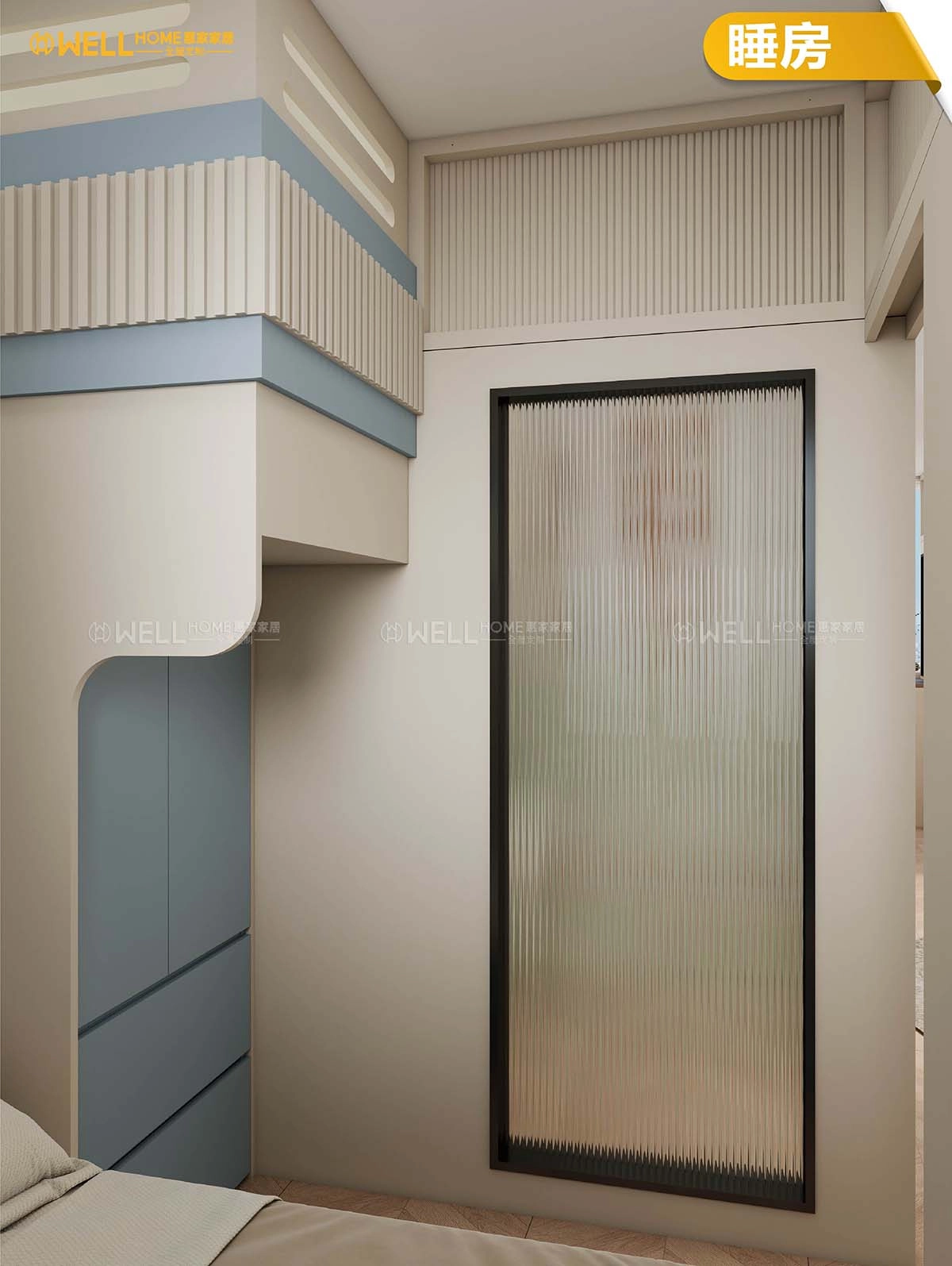 4-5人單位 現代風共享又獨立上下床