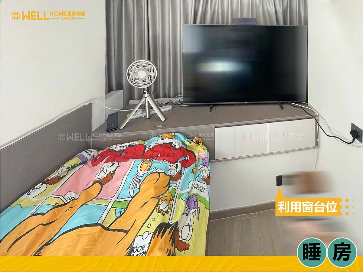 實拍日出康城 現代風餐邊櫃延伸餐台