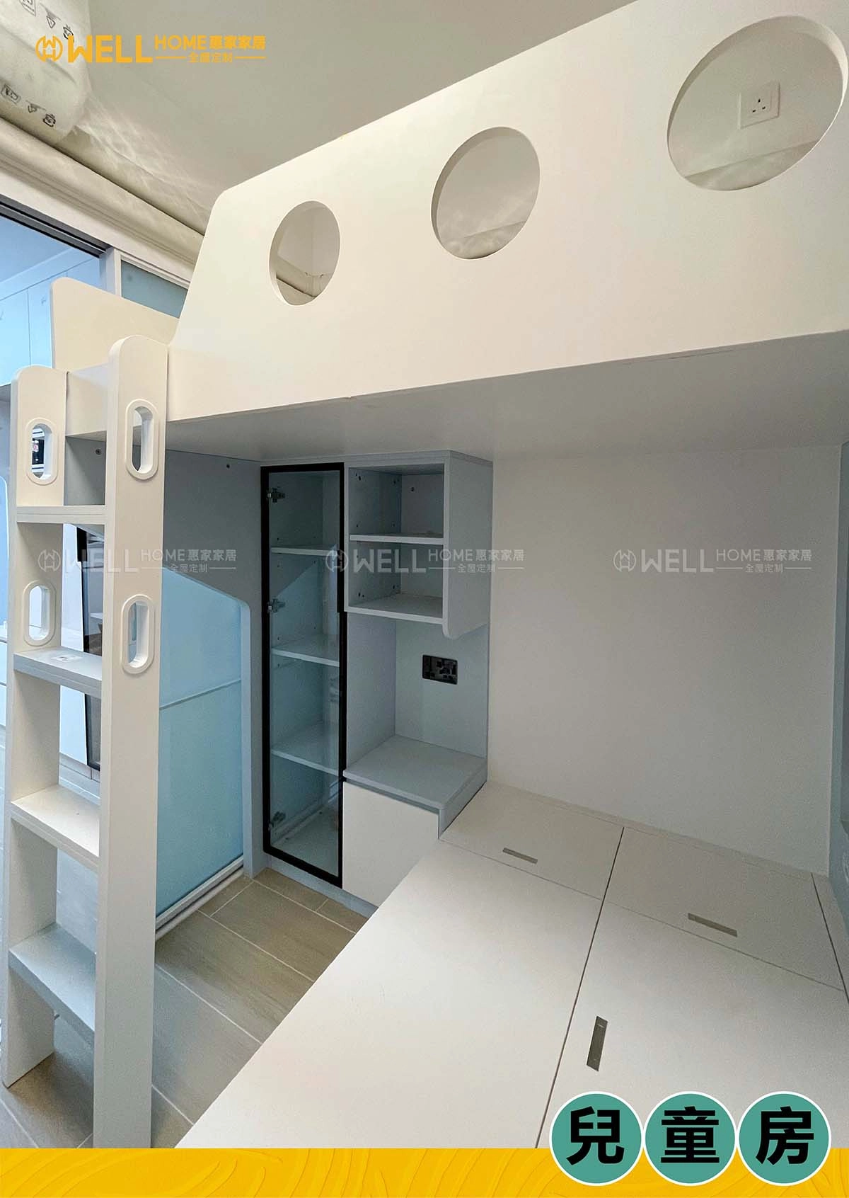 【駿洋邨實例】兩房一廳現代風圓弧工藝玄關櫃設計